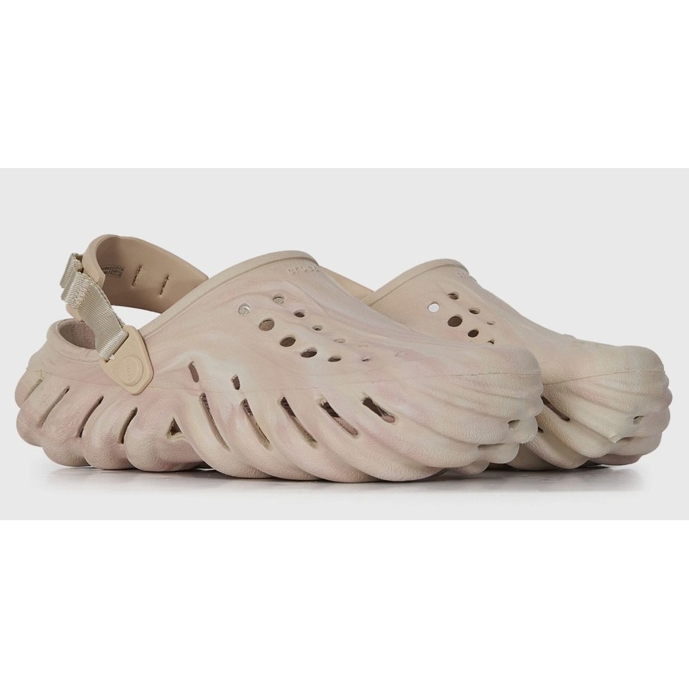 Crocs Echo Marble Clogs Mens 9 / Womens 11‎ Quartz Shoes 208454-6WS New Unisex